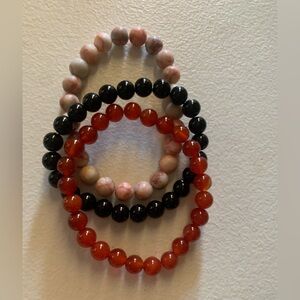 Elegant Multicolor Beaded Bracelet Set